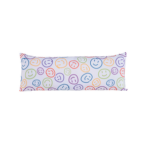Capa Para Travesseiro Fofuxão Colorê 1 Peça 1,46m x 46cm 100% Poliéster Com Zíper Smile